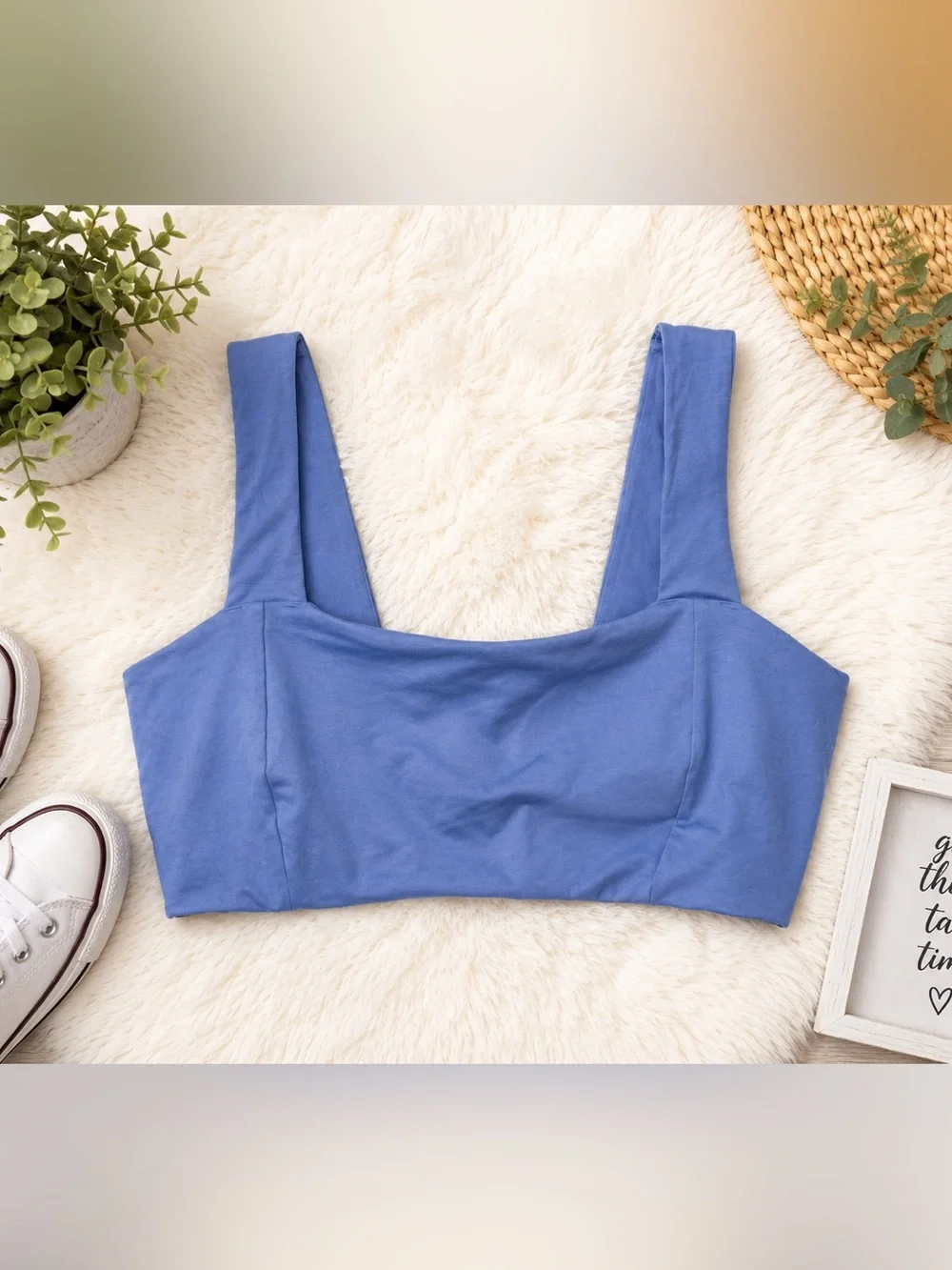Old Navy Periwinkle Square-Neck Bralette